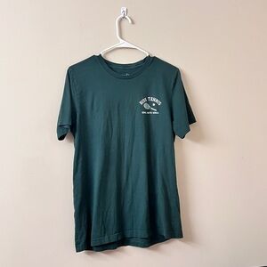 Stephanie Soo Dark Green BISS TENNIS Graphic Tee Fanjoy
